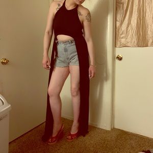 Unique Asymmetrical crop top